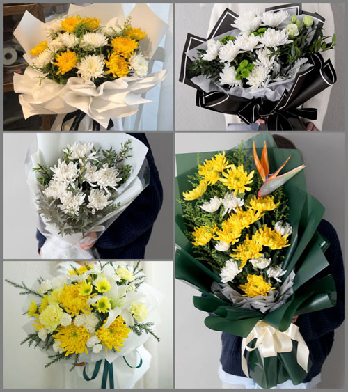 广东梅州市五华县安流镇河沿村白事花束代送